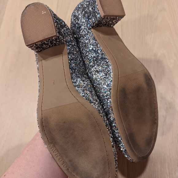 Glitter Block Heel Pumps - Picture 6 of 11